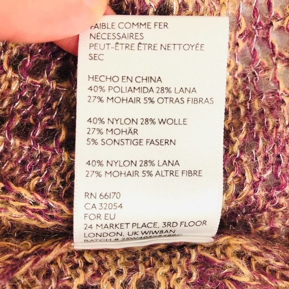 Anthropologie Ecote Wool & Mohair Blend Sweater S - Picture 4 of 7